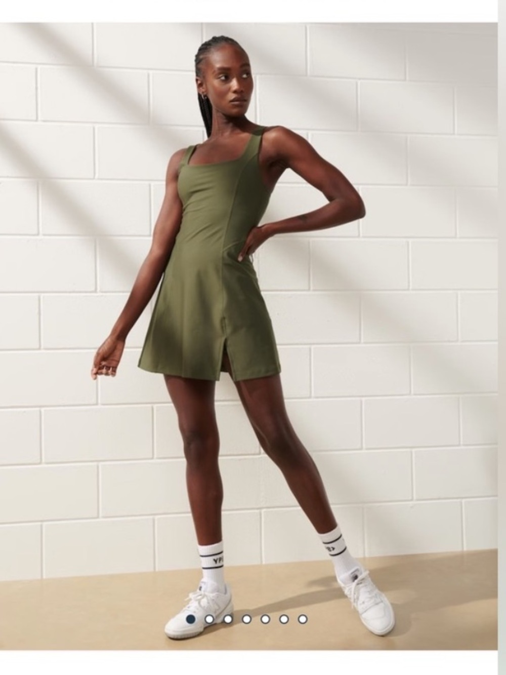 YPB Scupltlux Green Athletic Dress